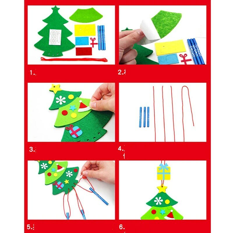 3 قطعة/المجموعة عيد الميلاد الرياح الدقات DIY اليدوية الفن الحرف لعب للأطفال Windbell HangingsToy الديكور الحلي عيد الميلاد هدايا