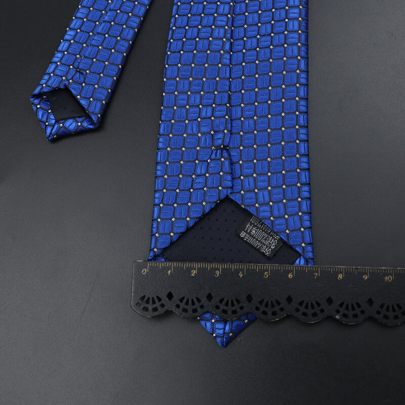 Męskie krawaty jednokolorowe paski na szyję kwiat kwiatowy 7cm krawat żakardowy akcesoria odzież na co dzień krawat wesele prezent dla człowieka