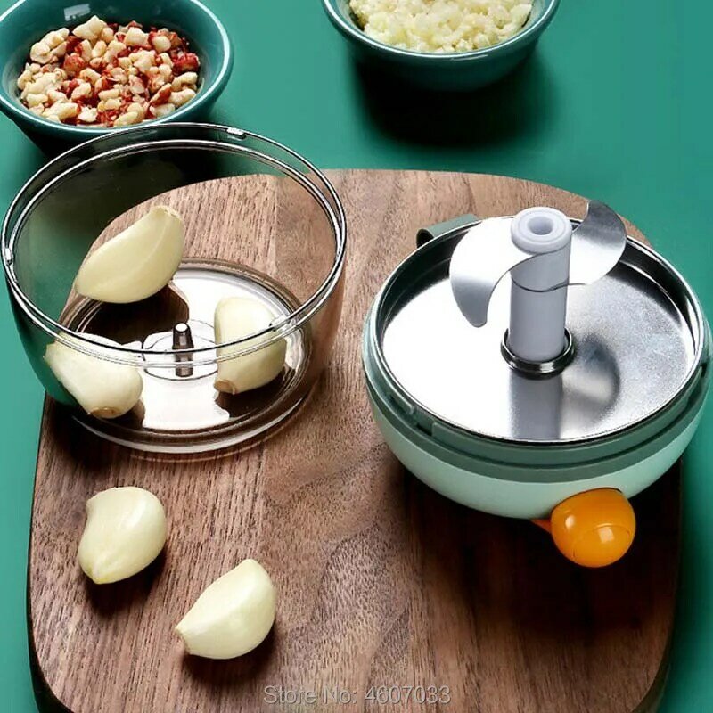 Vegetable Garlic chili cutter food supplement Mini manual Hand pull vegetable cutter Vegetable shredder grinder