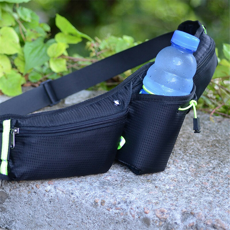 Sac banane de course étanche, ceinture de sport, sac de gymnastique portable, ceinture d'hydratation légère, bouteille d'eau, hanche