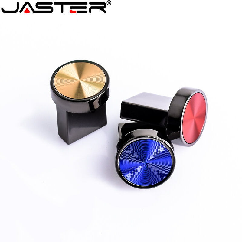 JASTER 2.0 USB Flash Drives 128GB Mini Metal button Storage Devices 64GB Gold Memory Stick 32GB 16GB 8GB Waterproof Memory Stick