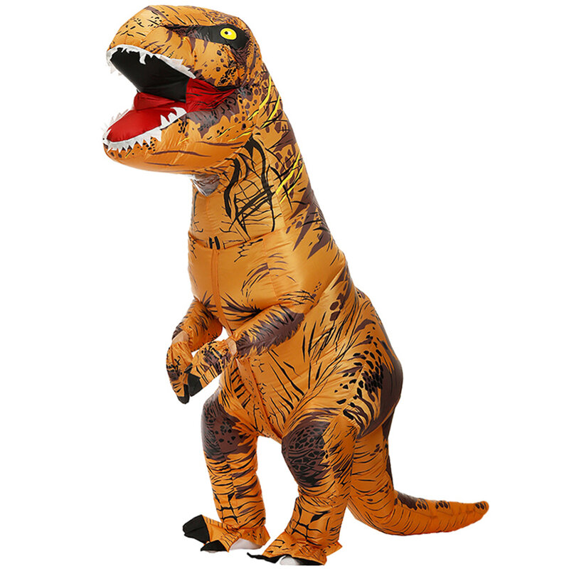 Dinozaur nadmuchiwany kostium Halloween Cosplay karnawał stroje świąteczne dla kobiet mężczyzn Blowup maskotka przebranie na przyjęcie