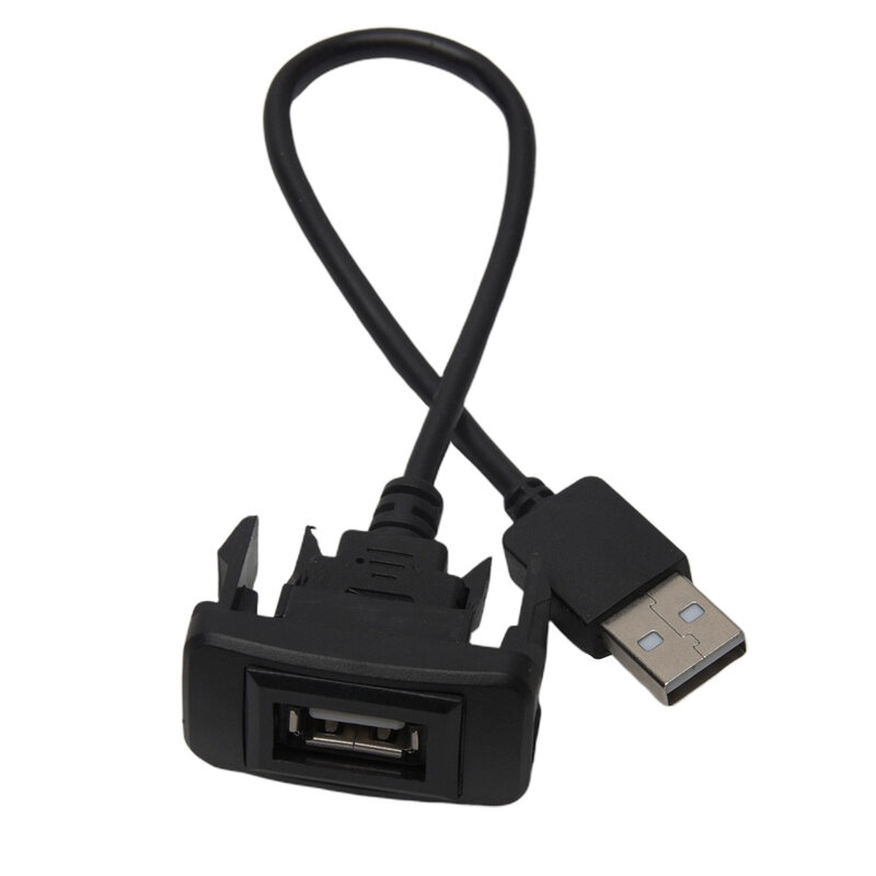 High Speed Line USB Interface Data Transfer Stable Charge Durable Adapter Cable Car Extension Lead Black Wire For VIGO