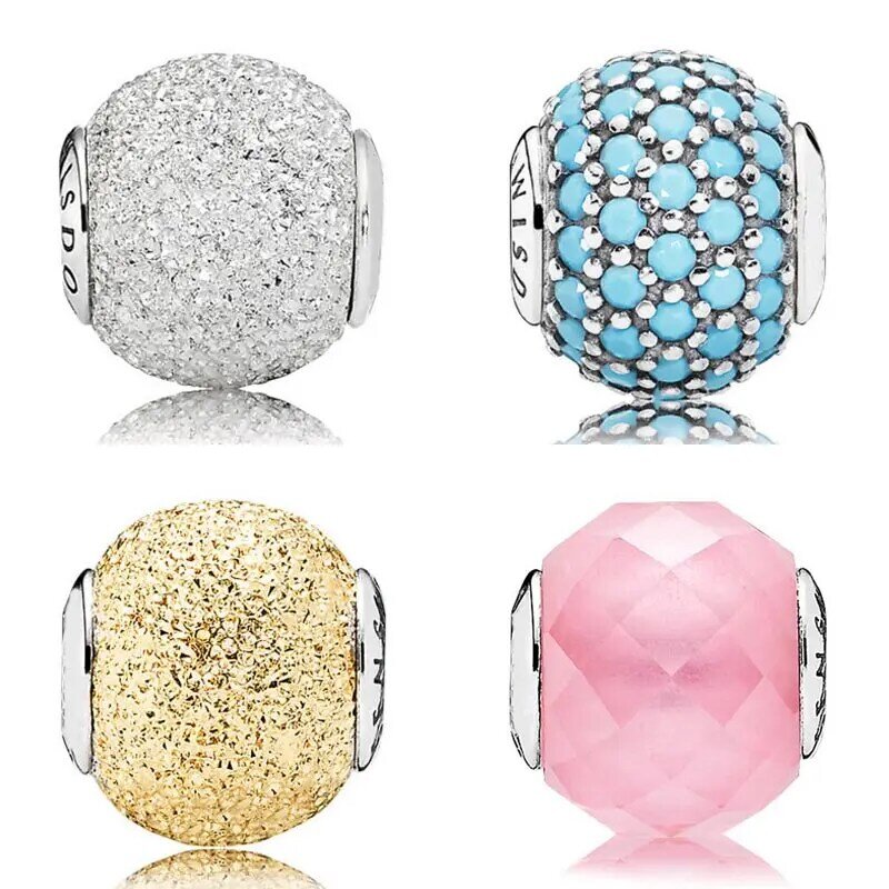 Sagesse de sensibilité avec perles de zircon cubique ajustement Pandora Essence COLLECTION Bracelet Bracelet 925 bijoux en argent Sterling