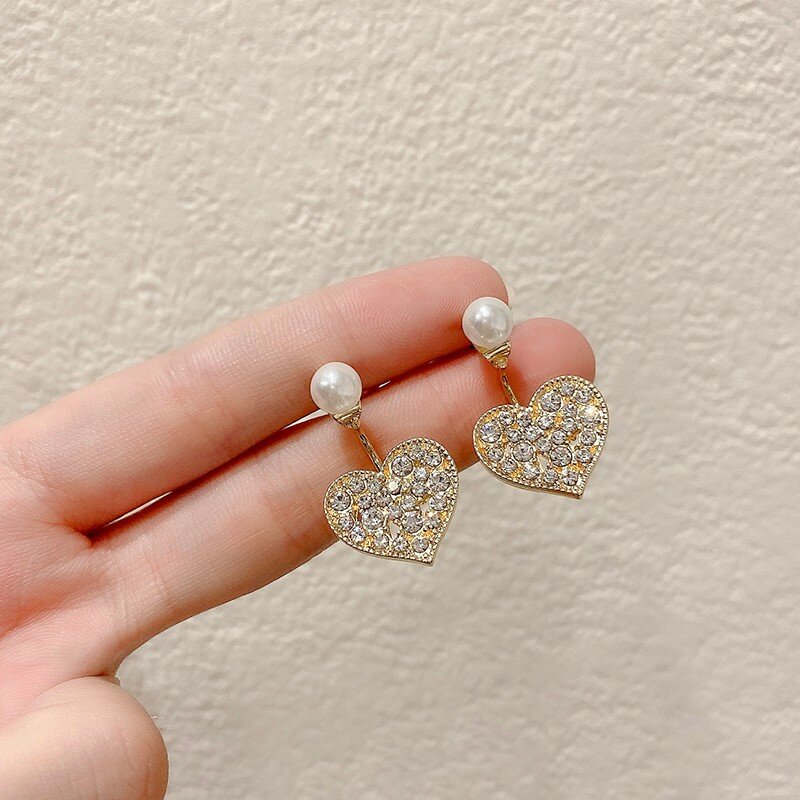 Gioielli coreani orecchini di moda amore simulazione orecchini di perle orecchini Oorbellen per le donne Brincos regali per le donne