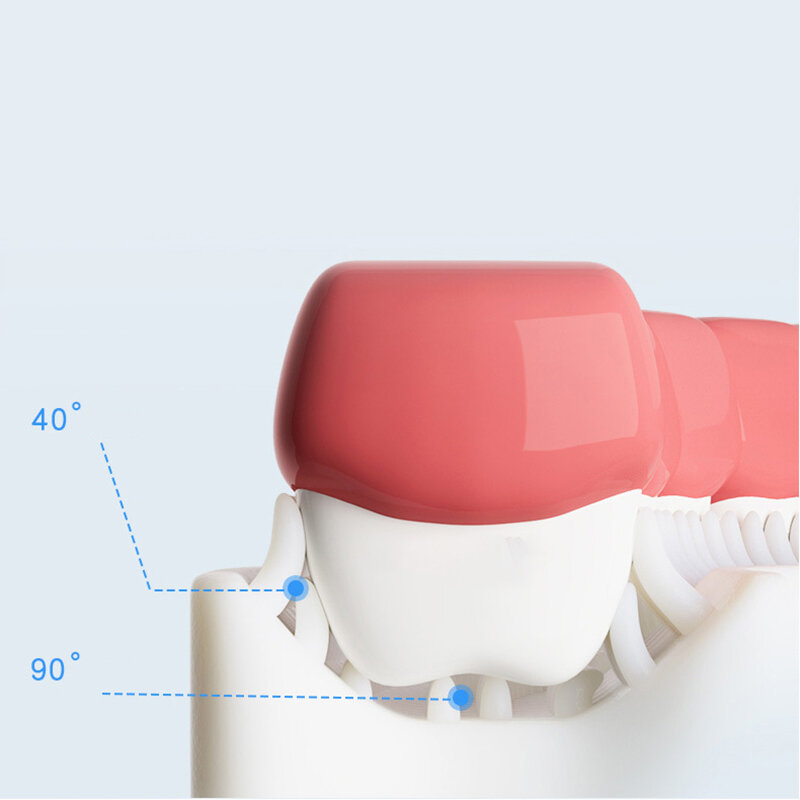 Brosse à dents en forme de U pour enfants, 360 degrés, en Silicone souple, soins buccaux, nettoyage