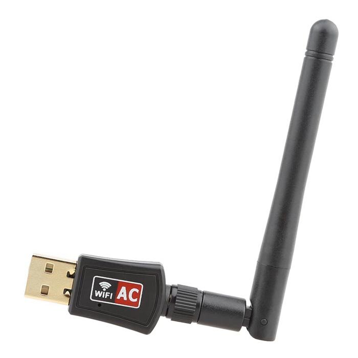 • Dongle adattatore WiFi USB Wireless RTL8811CU Dual Band 600Mbps con Antenna Wifi esterna 2.4G e 5.8G per Android