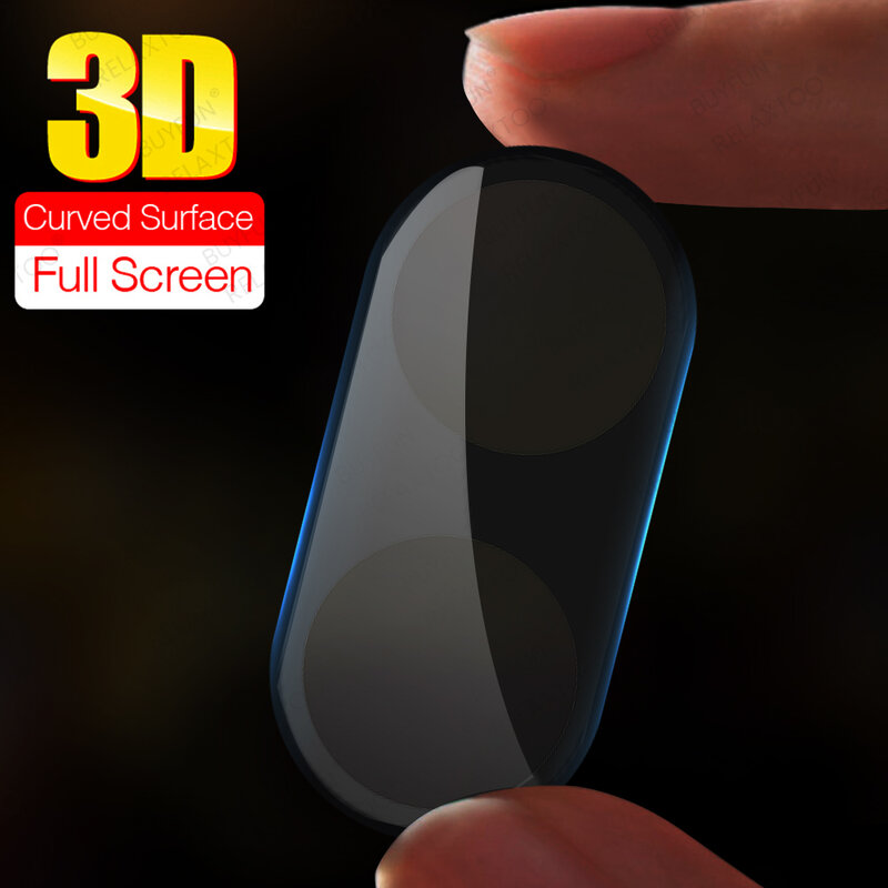ZFlip3 ثلاثية الأبعاد منحني عدسة الكاميرا حامي الزجاج المقسى الحال بالنسبة لسامسونج غالاكسي Z Flip 3 5G 2021 Kamera فيلم حماية 9H