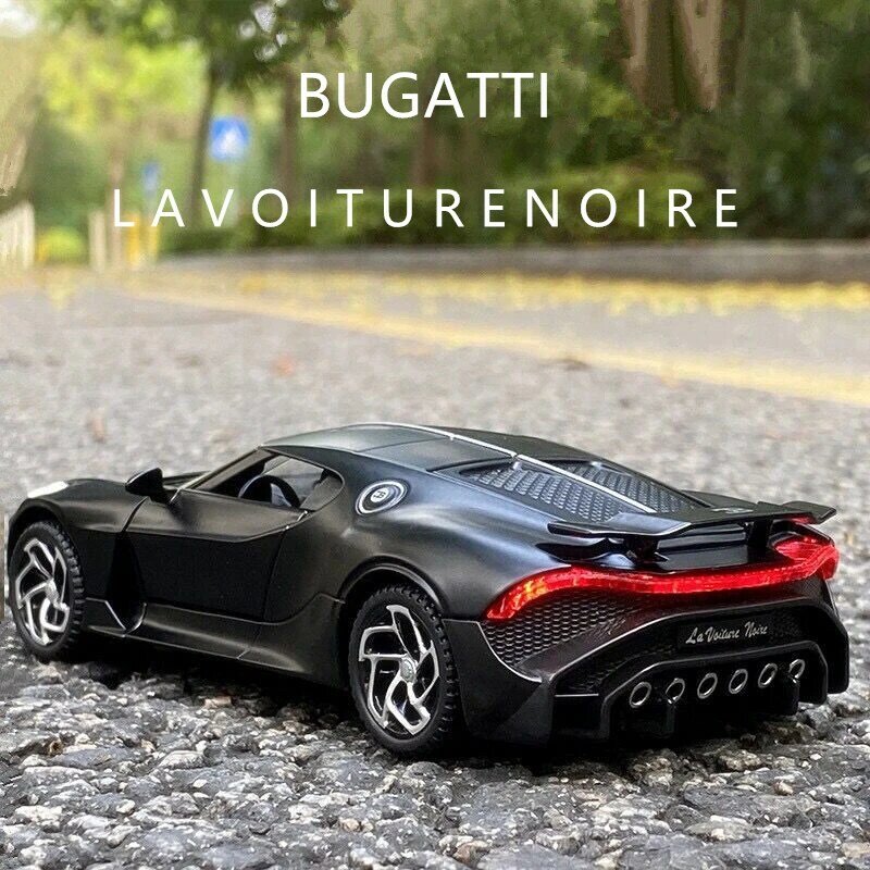 1:32 Bugatti Lavoiturenoire Paduan Mobil Sport Model Diecast Logam Mainan Kendaraan Mobil Model Koleksi Simulasi Tinggi Anak-anak Hadiah