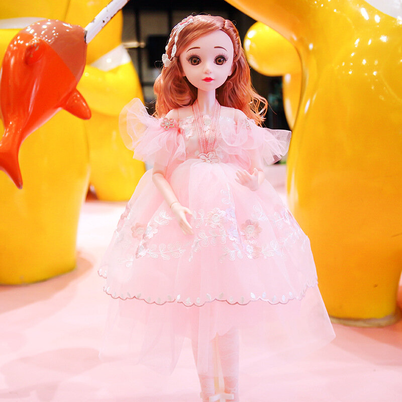 Besar 60 Sentimeter Gaya Baru Bernyanyi Boneka Set GIRL'S Mainan Boneka Putri Grosir