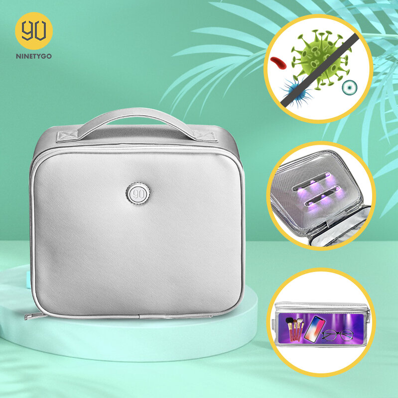 2020 NEW ARRIVAL NINETYGO 90FUN UV-CLEAN Portable Sterilizer Bag LED UVC Disinfect Pack Cosmetic Bag Phone Clothes Underwear USB
