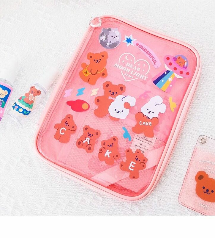 Bentoy Milkjoy 2 페이지 만화 한국 곰 만화 귀여운 스티커 DIY 수하물 라벨 홈 DIY 포스트 스티커 노트북 가방 컵 액세서리
