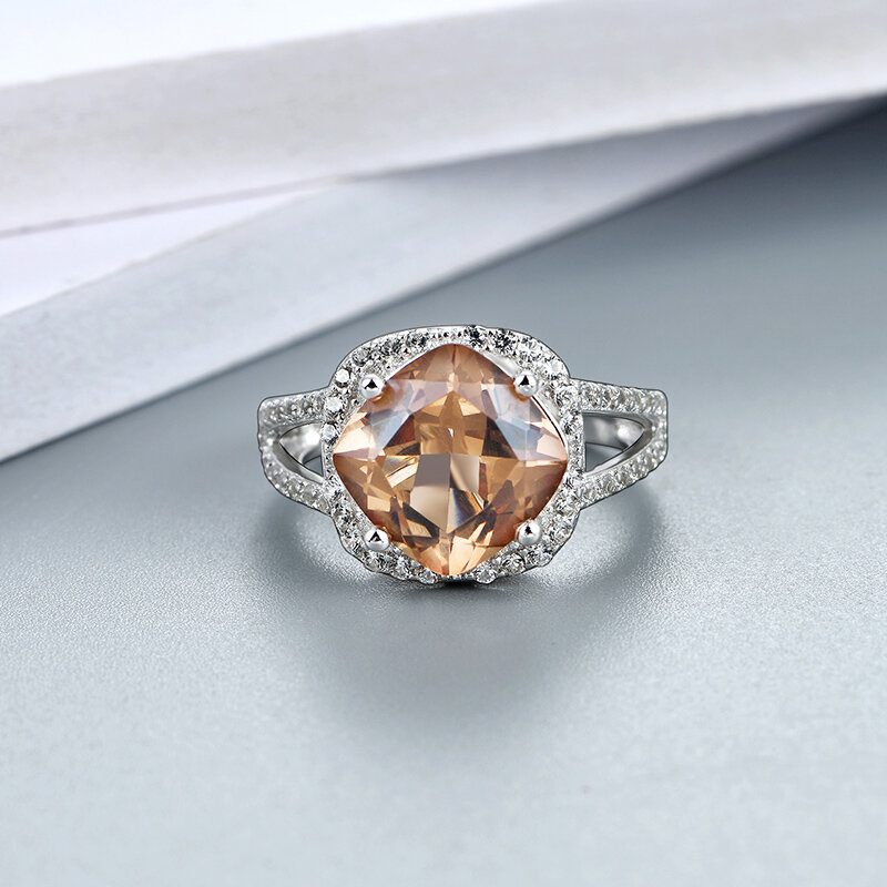 Zultanite Farbe Ändern Stein 925 Sterling Silber Ringe 6,5 Karat Erstellt Konfrontiert Sultanite frauen Hochzeit Engagement Ringe