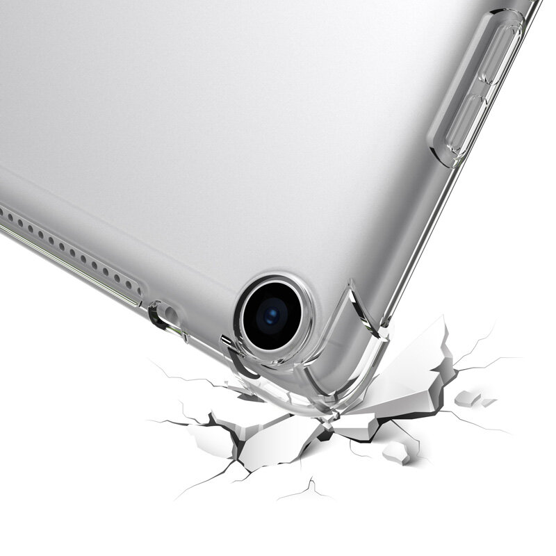 Shockproof Cover untuk Huawei MediaPad M6 8.4 Inch VRD-W09 VRD-AL09 Case Silikon Transparan Cover Coque Fundas