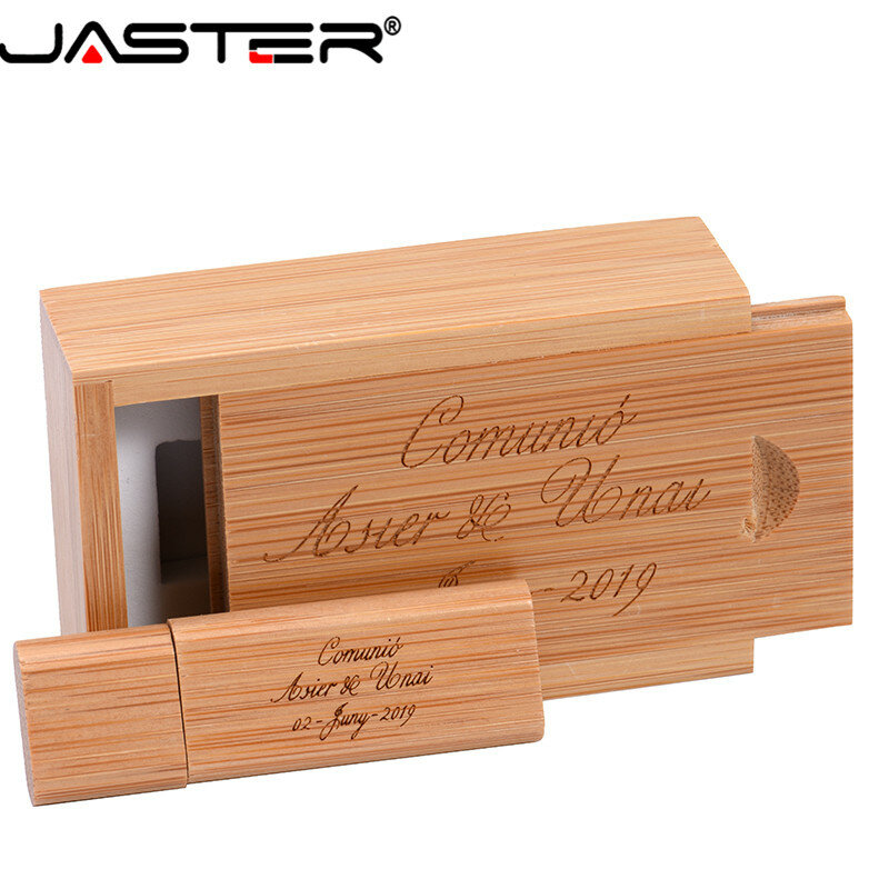 JASTER USB 2.0 wooden small round USB flash drive pendrive 4GB 8GB 16GB 32GB 64GB memory stick u disk (free custom logo)