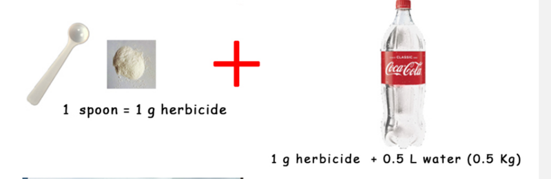 Herbicida e pesticida 95% glifosato, veneno para ervas daninhas de jardim