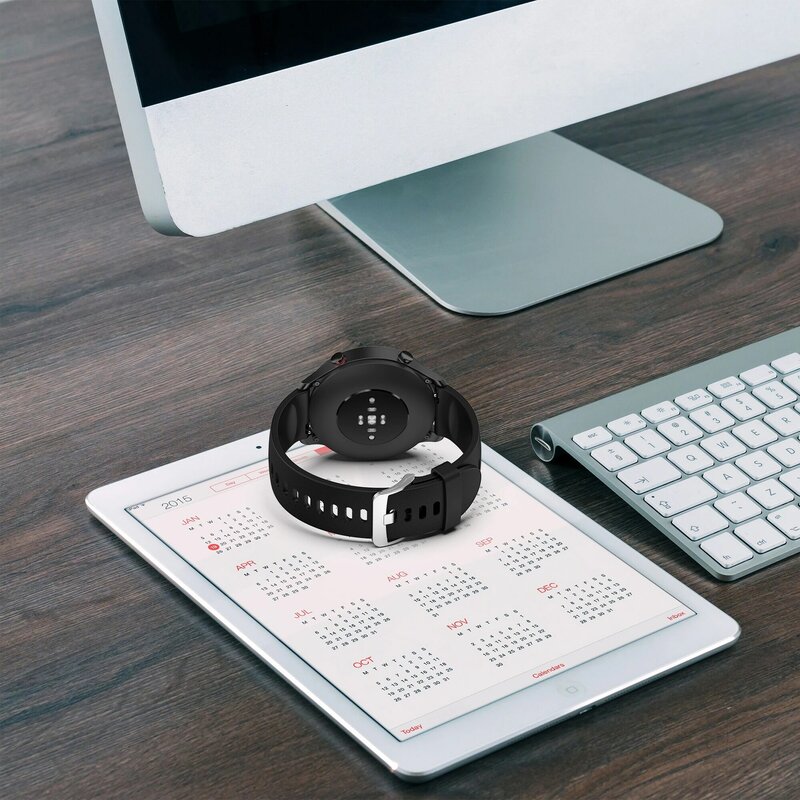 Xiaomi Mi Watch 컬러 스포츠 에디션 용 스포츠 실리콘 교체 용 스트랩 Mi Watch 컬러 팔찌 시계 밴드 용 조절 밴드