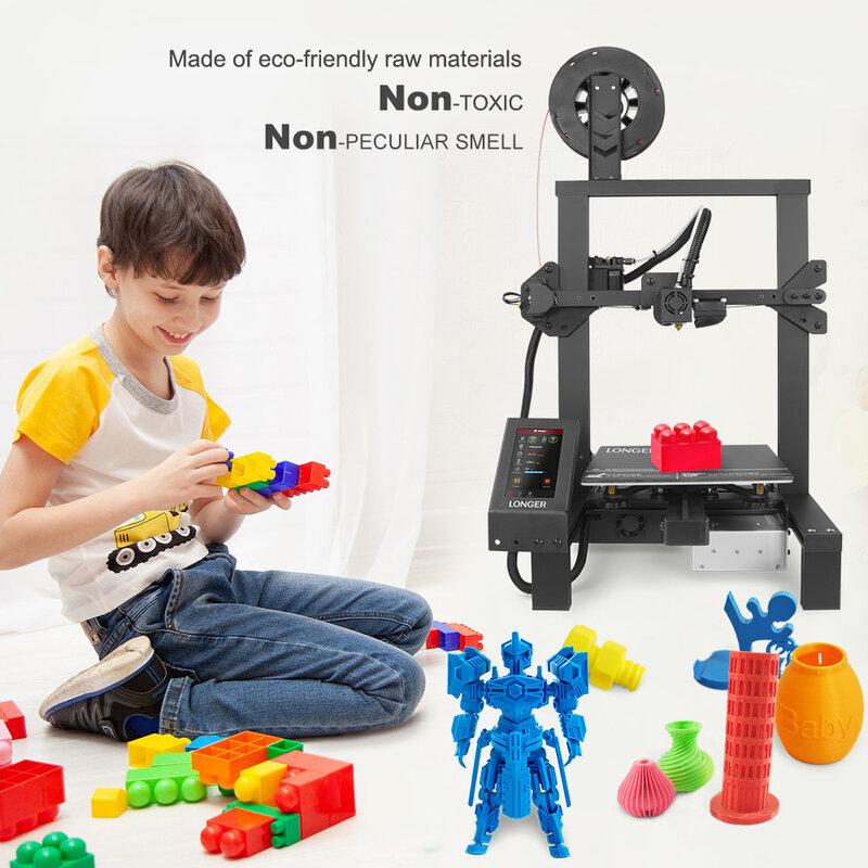 LONGER PLA Filament 1.75Mm PLA untuk 3D Printer 1KG Per Roll PLA Bahan untuk 3D Printing Filamento Pla 3d Printer Filamen