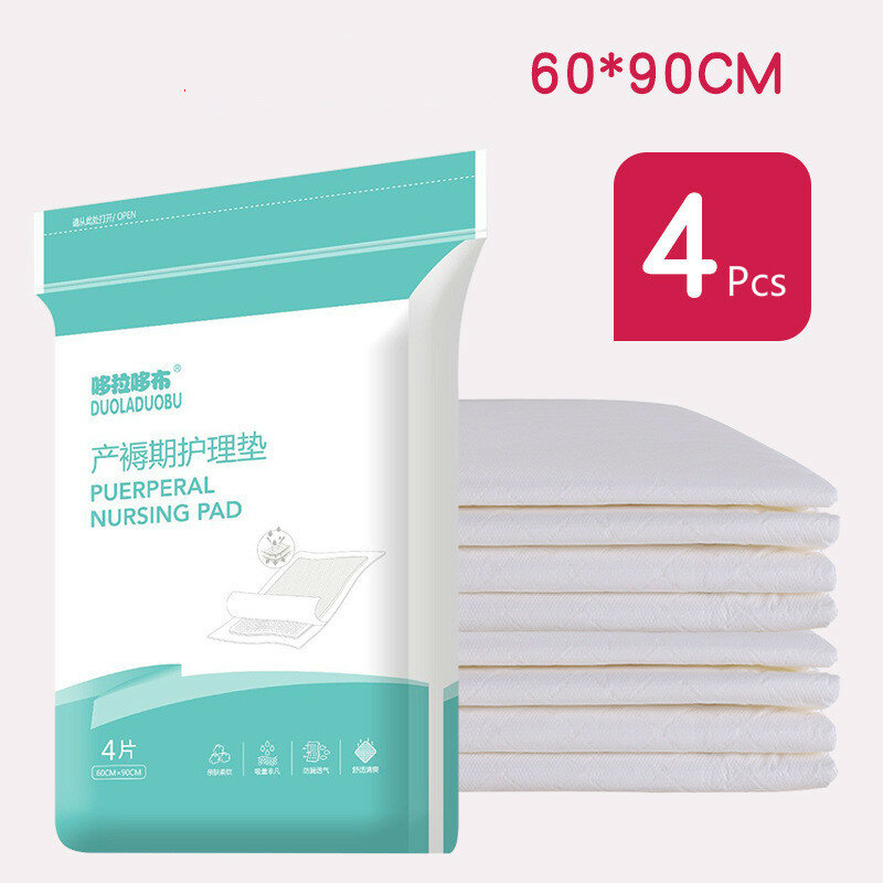 4 pz 60*90cm materassino per la cura materna Pad per l'allattamento per le donne incinte puerperio pannolino pad monouso per la cura degli adulti