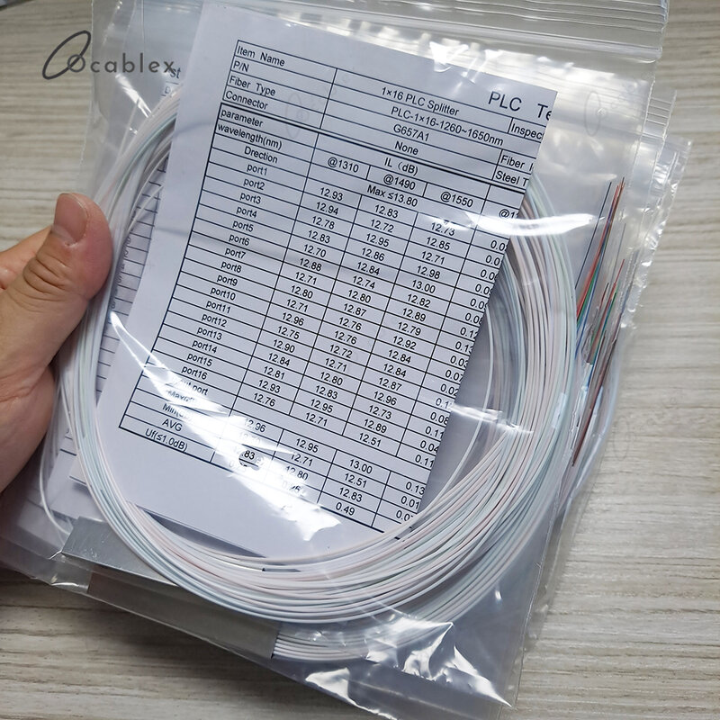 10 Buah/Lot 1X2 1X4 1X8 1X16 1X32 Serat Optik PLC Splitter Tanpa Kabel Konektor 0.9Mm Mini Tanpa Blok 2,4 Port PLC Splitter