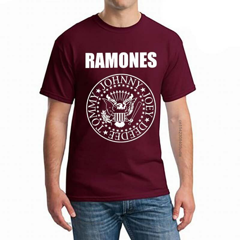 Unisex Fghfg Ramone Seal T-shirt, camiseta gráfica feminina, punk rock, floresta, montanhas, álbum, homens