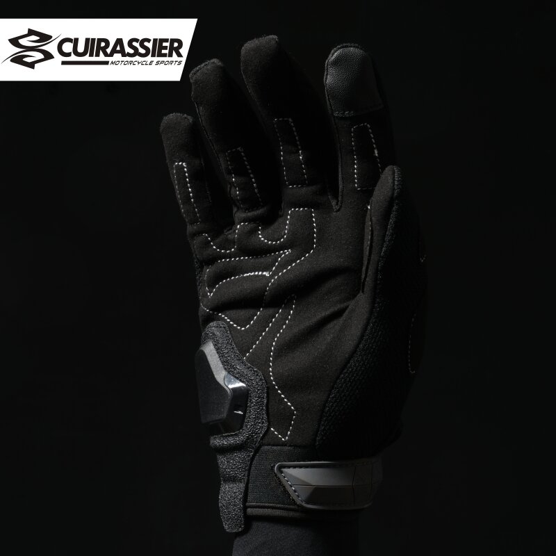Cuirassier Touchscreen Nacht Reflektierende Motorrad Voll Finger Handschuhe Schutz Racing Biker Reiten Motorrad Moto Motocross