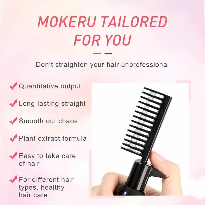 Mokeru-crema alisadora de cabello para mujer, tratamiento de queratina sin daño, alisado rápido, colágeno, 150ml