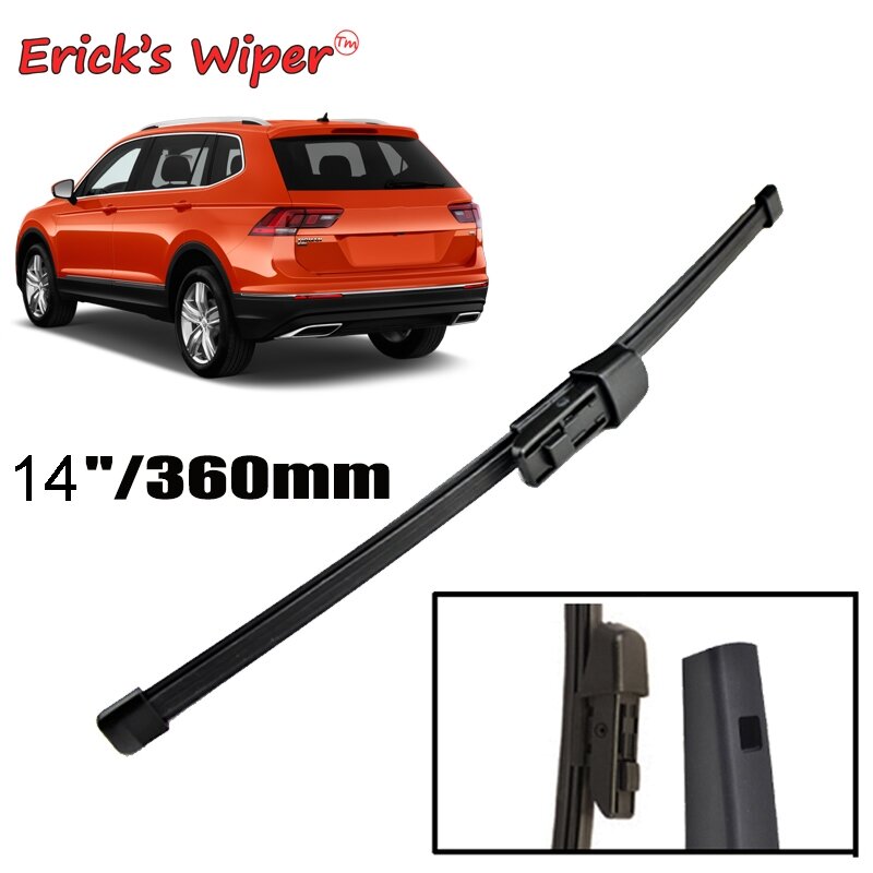 Erick's Wiper-Lâmina de limpador traseiro, 14 ", pára-brisas, pára-brisas, limpar, porta traseira, janela, escova de chuva, VW Tiguan MK2, 2017-2023