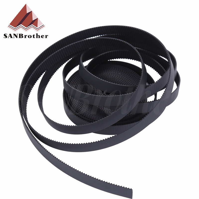 5m/10m//20m/50m/lot GT2-6mm / 10mm open timing belt GT2 belt Rubber Aramid Fiber cut to length for 3D printer wholesale