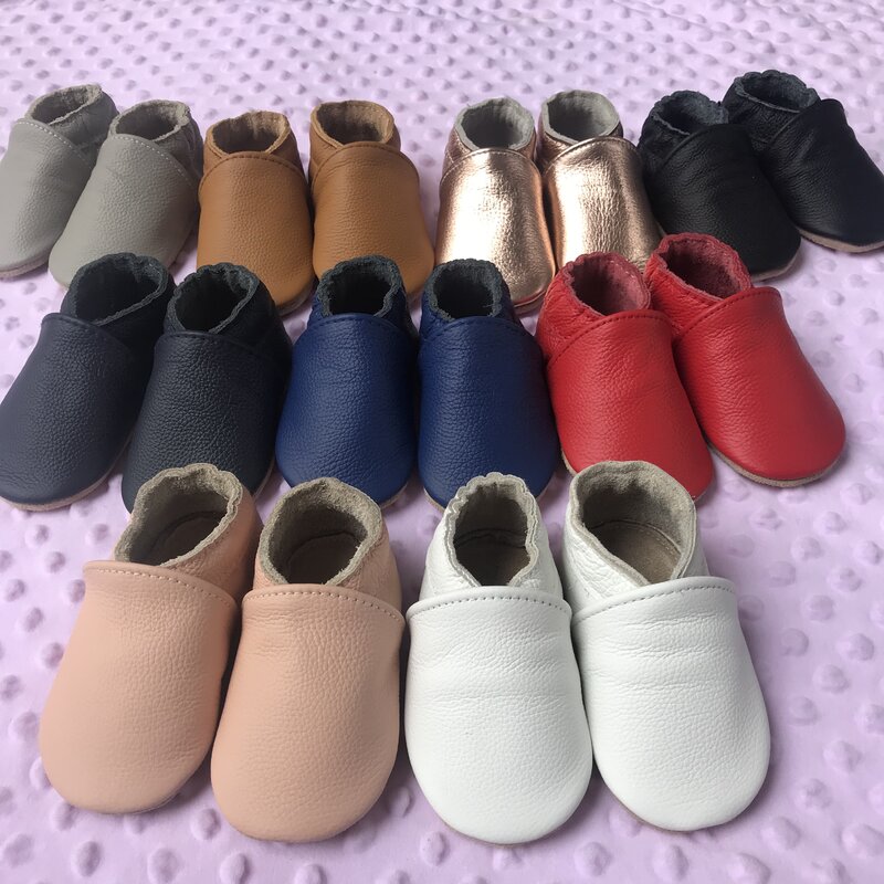 Zapatos de bebé para primeros pasos, zapatos de cuna de cuero suave, zapatillas para niños pequeños, botines, mocasines para niños y niñas, zapatillas para gatear