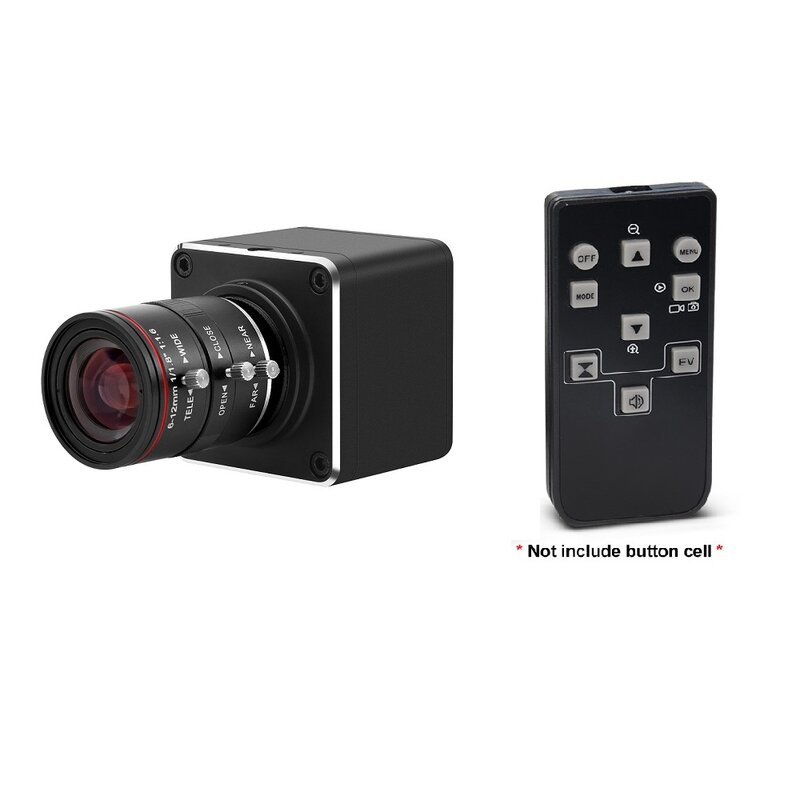 New 4K HDMI Camera 2160P30/25/24fps 1080P60/50/30/25fps 1080i60/50fps, Streaming Webcam Industry C/CS-Mount with 6-12mm Lens