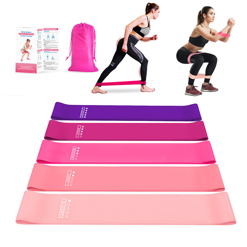 19 Stuks Fitness Resistance Bands Set Oefening Workout Band Training Spanning Touw Home Gym Fitness Yoga Elastische Bands
