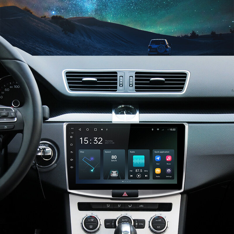 Online Theme Extra Fee For Car Android Radio Player Build in Theme App Valid Support More UI Interface To Change