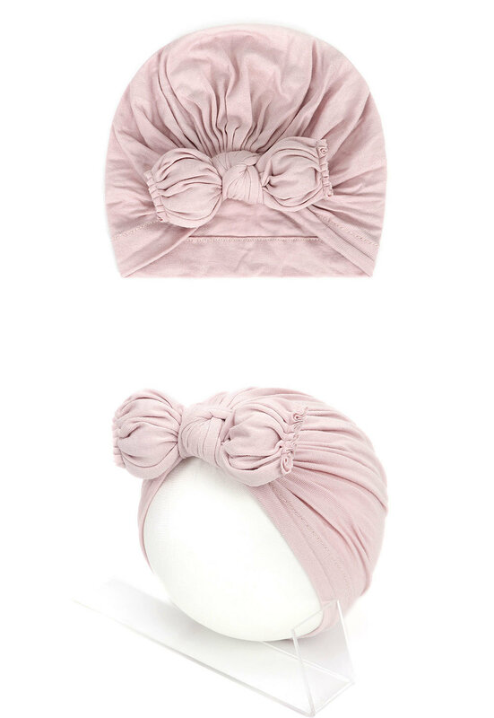 Turban en coton avec nœud pour bébé, chapeau avec tête ronde, cadeau de fête préChristophe, 14 pièces/lot