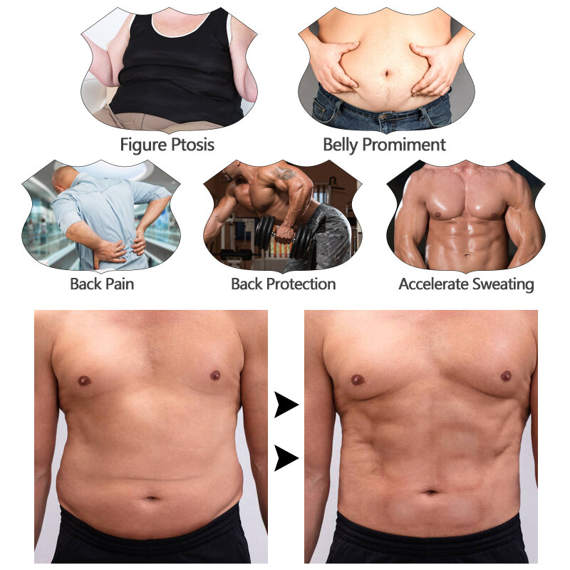 الرجال مدرب خصر البطن التخسيس محدد شكل الجسم البطن تخفيف الوزن ملابس داخلية البطن سليم النمذجة حزام حزام العرق المتقلب