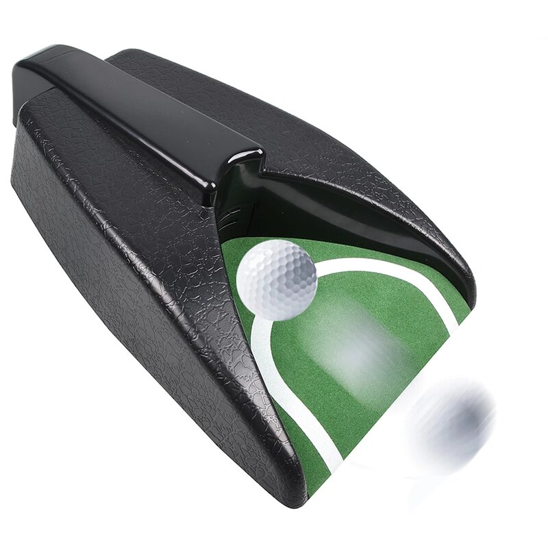 1 Buah Otomatis Kembali Golf Menempatkan Cangkir Golf Putter Alat Bantu Latihan Dalam Ruangan/Kantor Golf Otomatis Kembali Praktek untuk Menempatkan Pelatih