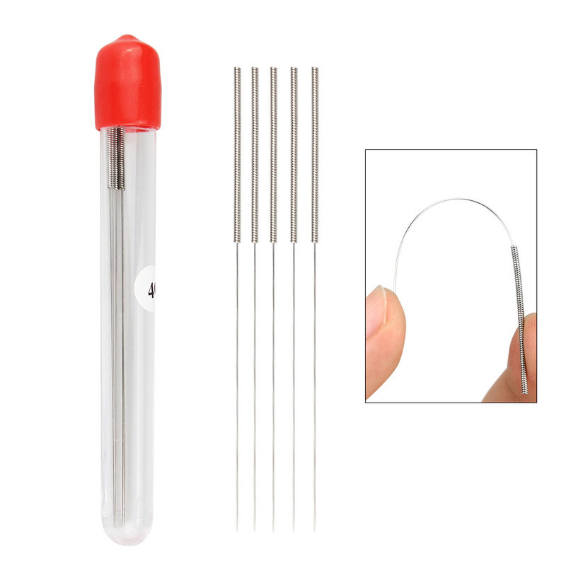 5Pcs Stainless Steel Cleaning Needle 0.15mm 0.2mm 0.25mm 0.3mm 0.35mm 0.4mm Part Drill For V6 Nozzle 3D Printers Parts