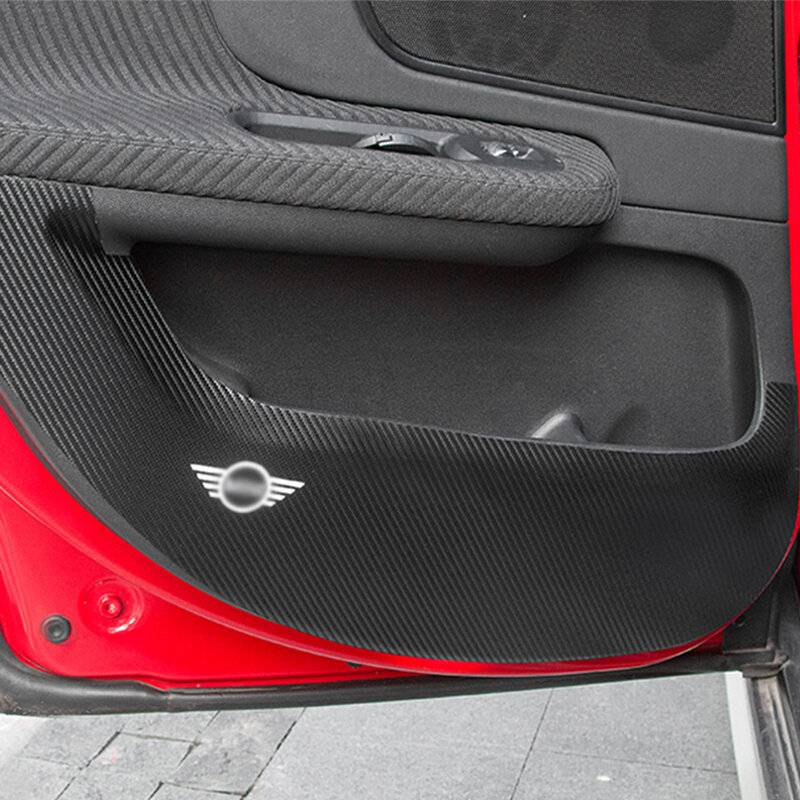 Proteção do painel da porta do carro adesivo à prova de riscos esteira para bmw mini cooper f54 f55 f56 r56 r60 acessórios do carro decoração interior