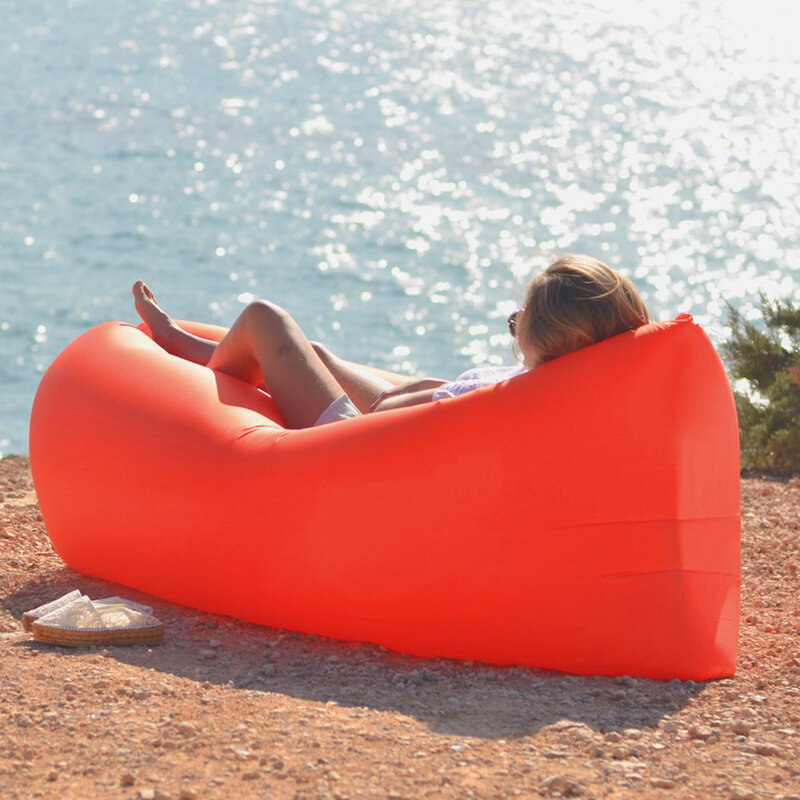 Sedia da campeggio Picnic in spiaggia divano gonfiabile pigro ultraleggero sacco a pelo letto ad aria divano gonfiabile lettino mobili da esterno