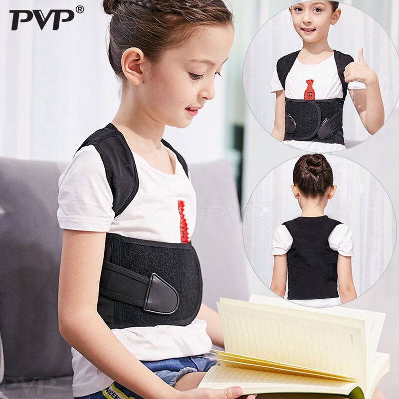 Corrector de postura ajustable para niños, cinturón de soporte para la espalda, corsé ortopédico para la salud de la columna vertebral, hombros y lumbares