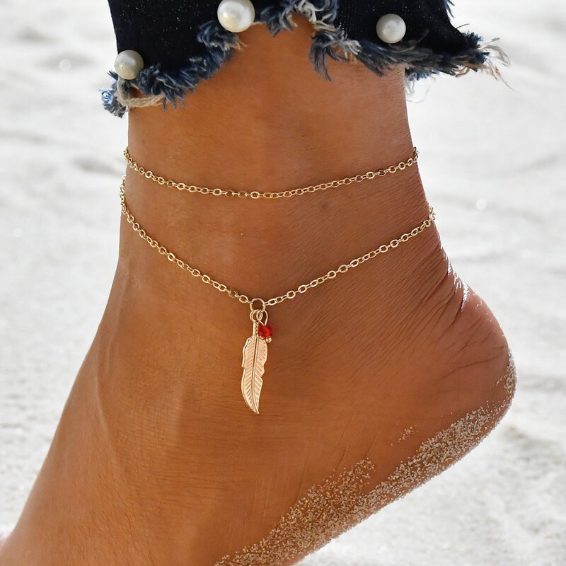 Kobieta artystyczna skorupa serce letnie obrączki dla kobiet żółw bransoletki na kostki dziewczyny boso na nogę łańcuch biżuteria prezent