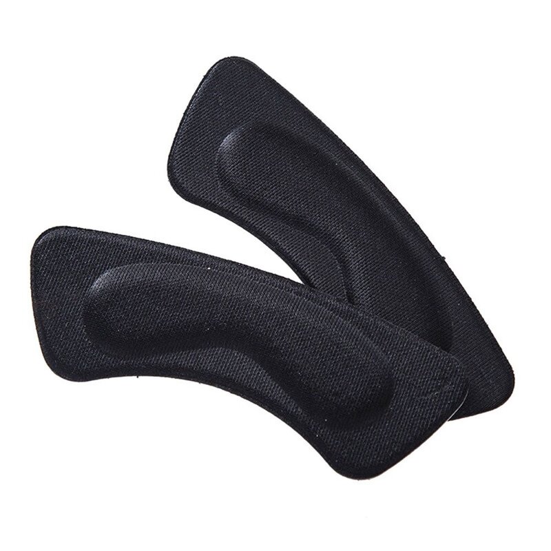 Esponja invisível para calcanhar, 1 par de almofadas para sapatos de salto alto, material adesivo para inserir nas costas