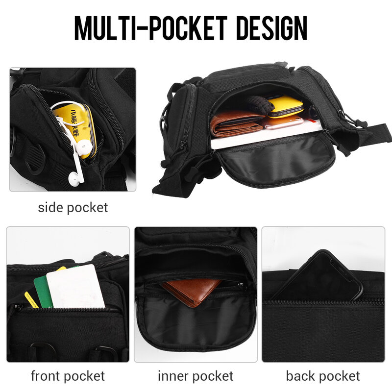 Тактическая поясная сумка, военный мессенджер через плечо, многофункциональная уличная сумка для охоты, туризма