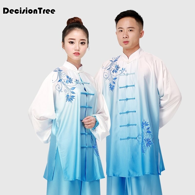 Conjunto de artes marciales para hombre y mujer, uniforme chino de wushu, ropa de kungfu, traje de artes marciales para hombre y mujer, traje taiji bordado, 2023