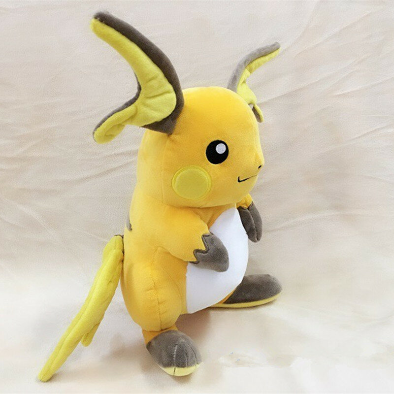 Game Anime Pokemon Pikachu Seri 30CM Asli Raichu Mainan Mewah Swire Baju Besi Boneka Mainan Hadiah Ulang Tahun untuk Anak-anak.