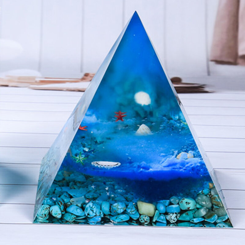 Molde de resina de silicona de pirámide súper grande, 202115CM, cristal de joyería artesanal con herramientas de fabricación de plástico, nuevo