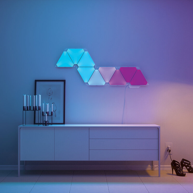 Nanoleaf Aurora Full Color Smart Odd Light Board Work with Mijia for Apple Homekit Google Home Led Wall Art 9pcs/1boxOriginal