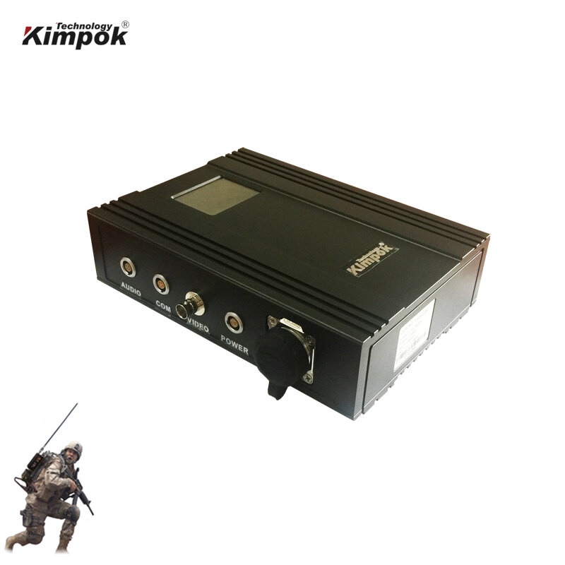 Transmissor e receptor de vídeo sem fio para mochila embutida de 1 a 3km com transmissão móvel rf de 5w
