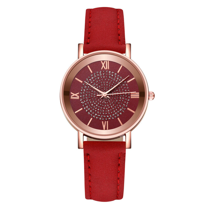 Luxury Watches Quartz Watch Stainless Steel Dial Casual Bracele Watch Luxury Leather Wrist Watch Man Clock Fashion Montre Femme