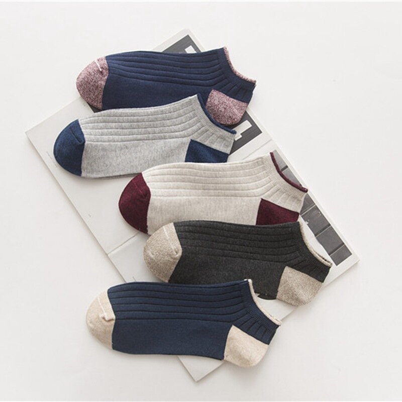 2020 Men Socks Summer Spring Autumn Sock Solid Color Breathable Suitable Deodorant Cotton Socks